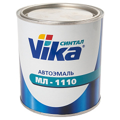 серо-белая, автомобильная краска алкидная, автоэмаль Vika МЛ 1110, уп. 0,8 кг