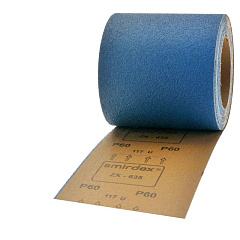Р60 Абразивная шлифовальная ткань в рулоне SMIRDEX 635 Cloth-ZX, 116мм*25м