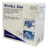 KIMBERLY-CLARK  WypAll X80 Двусторонние салфетки, серо-голубые, уп.23*42см*80шт