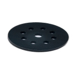Подложка промежуточная 125mm T5mm STANDARD на липучке, 8 отв черная ICAR BLACK