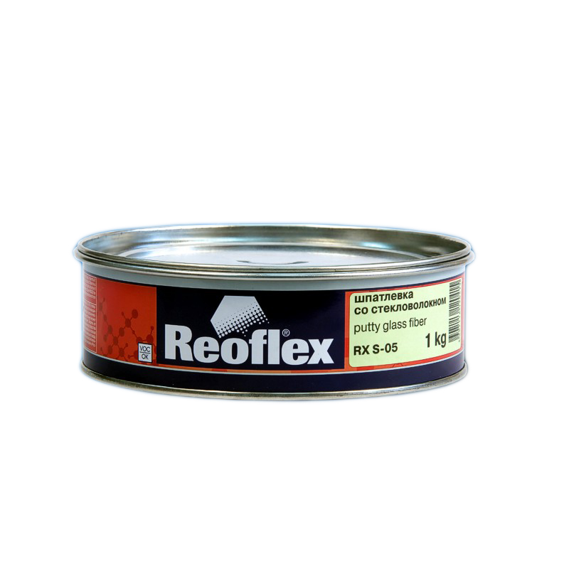 Шпатлевка  REOFLEX  Glass fiber со стекловолокном, уп.1кг