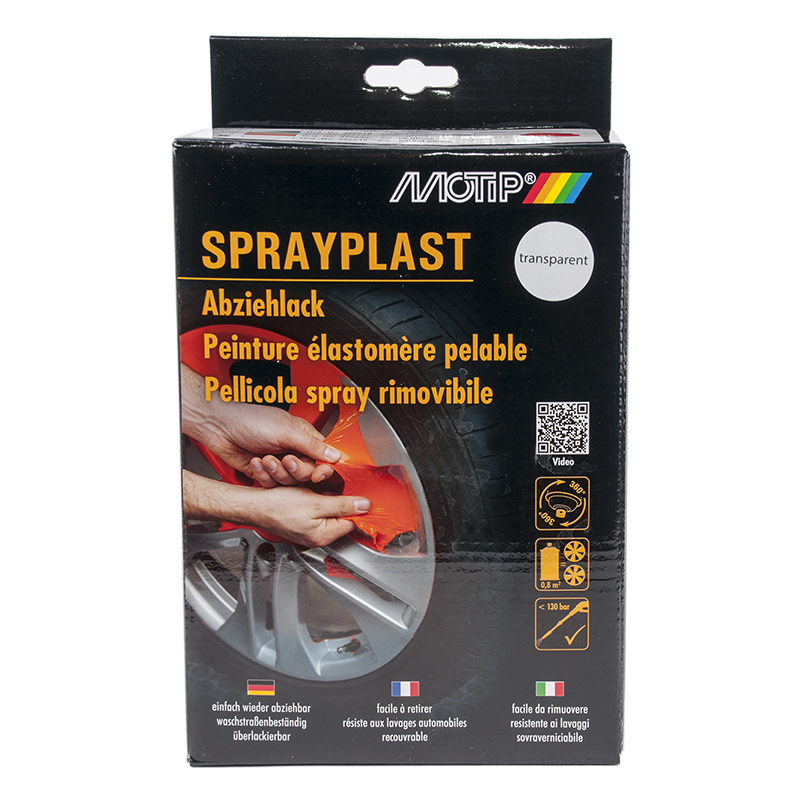 прозрачная глянцевая MOTIP  Sprayplast Эмаль винил набор (2 в одном) (аэрозоль), уп.2*400мл