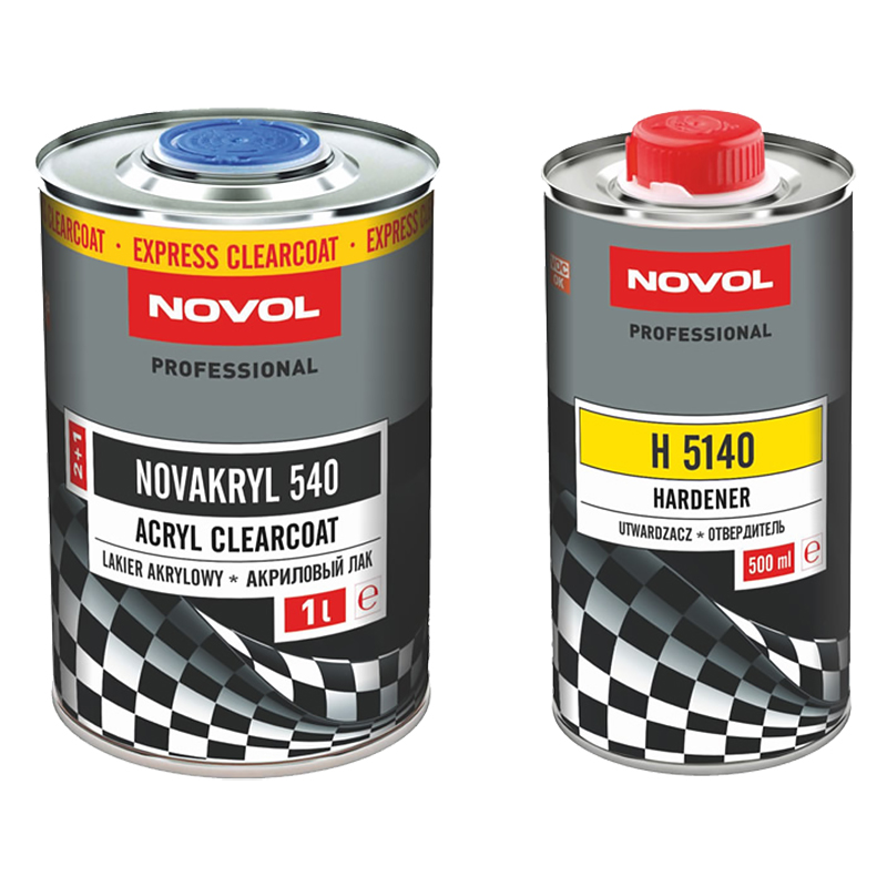 Лак NOVOL  NOVAKRYL 540 SR 2+1  автомобильный, быстрый (комплект), уп.1+0,5л