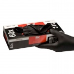 COLAD  Extra Перчатки нитриловые устойчивые к растворителям, черные, размер XL, уп.коробка 60шт
