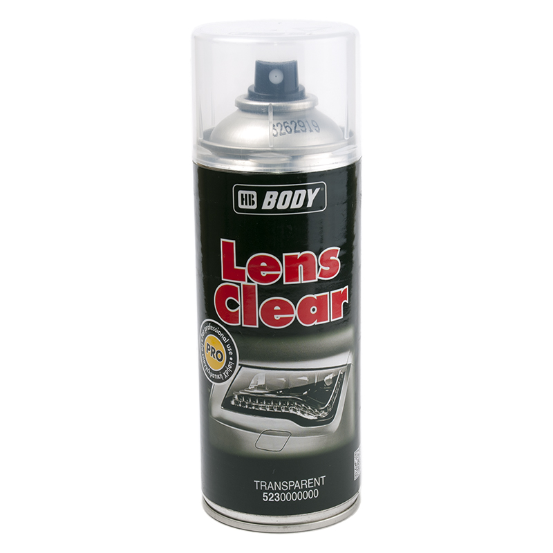 Лак  HB BODY  Lens Clear автомобильный для восстановления фар (аэрозоль), уп.400мл