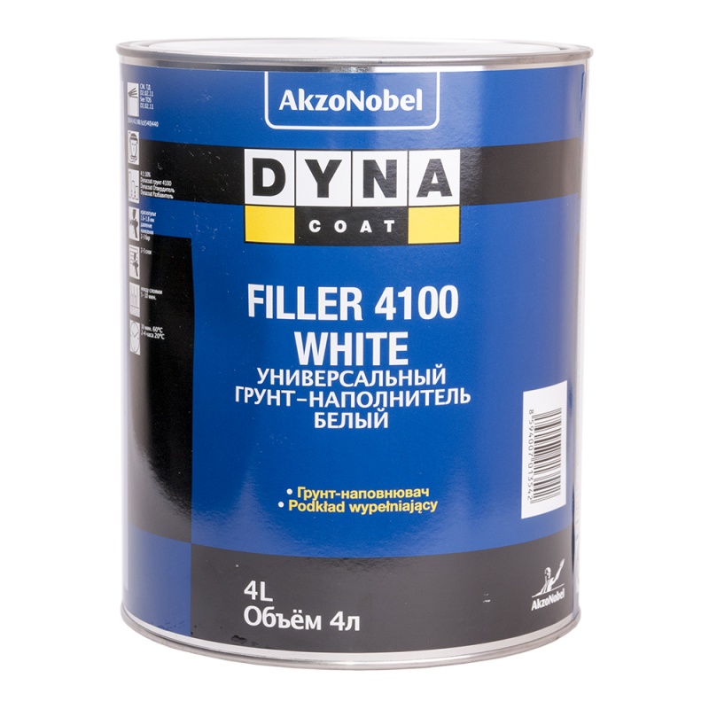 Грунт+Отвердитель  DYNACOAT  Filler 4100  белый (комплект), уп.4л+1л