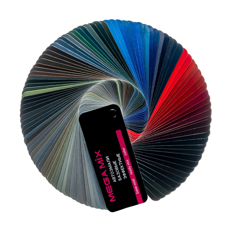 MEGAMIX Веер цветовой металликов, 108 цветов