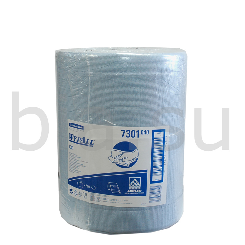 KIMBERLY-CLARK  WypAll L20 Салфетки для больших загрязнений, голубые, уп.32,5*38,5см*500шт