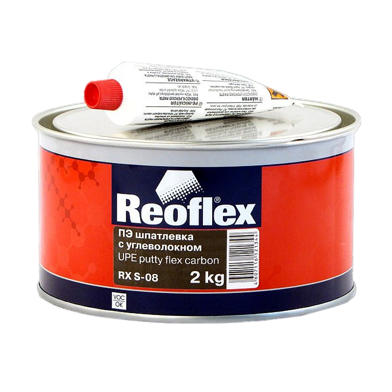 Шпатлевка  REOFLEX  Flex Carbon с углеволокном, уп.2кг