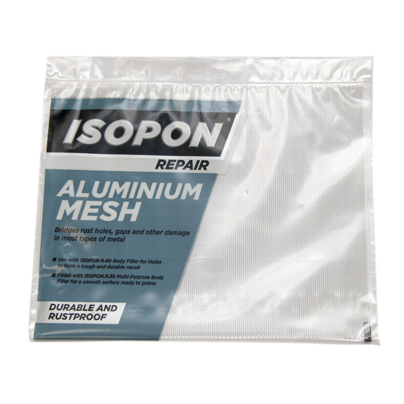 U-POL Алюминиевая сетка Isopon, серебристая, 25см*20см