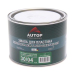 1К Эмаль структурная для пластика серая мелкая  AUTOP, уп. 0,5л