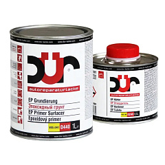 Грунт D440 эпоксидный 2K 2+1 серый DUR, комплект с отв. D240, уп. 1+0,5л