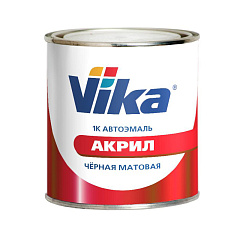 чёрная матовая  VIKA  АК-142 1К Автоэмаль акриловая, уп.0,40кг