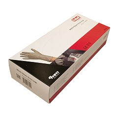 COLAD  Перчатки нитриловые серые устойчивые к растворителям, размер L, уп.коробка 50шт