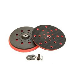 Оправка для шлиф. машинки, полутвердая, velcro, 150мм*10мм/ М8*1,5- 5/16*24мм(Rupes)/ 21отв.