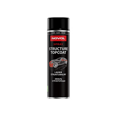 Структурный лак STRUCTURE TOPCOAT чёрный Новол ПИ спрей, уп. 500 мл