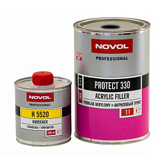 Грунт NOVOL  PROTECT 330 5+1  акриловый чёрный (комплект), уп.1л+0,2л