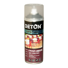 Грунт-эмаль DETON Special  для пластика, серый (аэрозоль), уп.520мл
