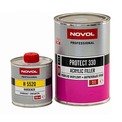 Грунт NOVOL  PROTECT 330 5+1  акриловый серый (комплект), уп.1л+0,2л