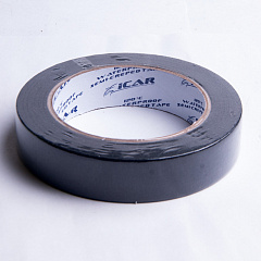 40м х 24мм Черная Малярная лента ICAR 120°C Waterproof Semicreped