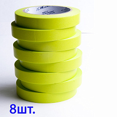 40м х 18мм Малярная лента Зеленая Green ICAR Washi 100C, набор 8шт