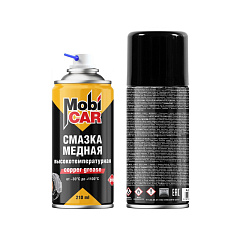 Смазка медная высокотемпературная +1100°С MobiCAR, аэрозоль, 210мл