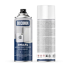 Эмаль эпоксидная для бытовой техники DECORIX, белый, аэрозоль, 520мл