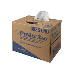 KIMBERLY-CLARK  WypAll X60 Салфетки белые, уп.42,6*31,7см*200шт