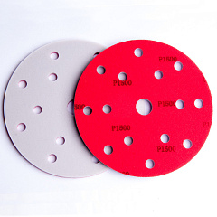 Абразивный шлифовальный круг ICAR FOAM, Velcro, зерно AO Grit-600 (P1500), 150мм*15отв.