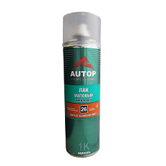 Лак AUTOP акриловый матовый №26, Resistant Matte (аэрозоль), уп.650 мл