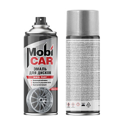 Эмаль для дисков MobiCAR, серый, аэрозоль, 520мл