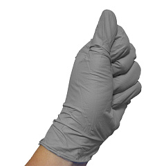 COLAD  Перчатки нитриловые серые устойчивые к растворителям, размер XL, уп.коробка 50шт