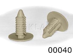 00040 БЕЖЕВАЯ Клипса автомобильная DODGE/FORD/GM/OPEL/PLYMOUTH, Rokland