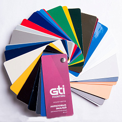 Веер натуральных выкрасов, Акриловая эмаль (56 цветов), 