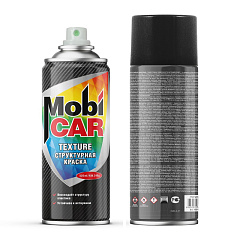 Эмаль структурная TEXTURE MobiCAR, черный, аэрозоль, 520мл