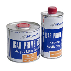 Акриловый бесцветный лак HS+ ICAR PRIME 5300 2К 2+1, набор 0,85л + 0,425л-
