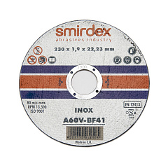 230*1,9*22мм SMIRDEX 914 Inox Cutting Wheels Отрезной круг по нержавеющей стали