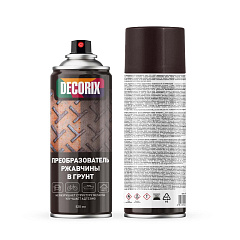 Преобразователь ржавчины в грунт DECORIX, аэрозоль, 520мл ЧЗ