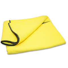 90*70см ADOLF BUCHER Waffle Полировальное полотенце жёлтое, для сушки (с карманами),