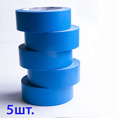 40м х 30мм Малярная лента Синяя Blue ICAR Washi 100C, набор 5шт