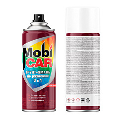 Грунт-эмаль по ржавчине 3 в 1 MobiCAR, серебристый, аэрозоль, 520мл