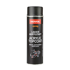 NOVOL  ACRYLIC TOPCOAT SPRAY Эмаль акриловая, чёрная, матовая (аэрозоль), уп.500 мл