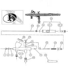ANEST IWATA  Hi-Line HP-BH Аэрограф, сопло 0,2мм