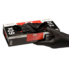 COLAD  Extra Перчатки нитриловые устойчивые к растворителям, черные, размер L, уп.коробка 60шт