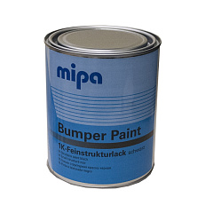 Краска MIPA для бампера 1К, Bumper Paint, чёрная текстурированная, уп.1л