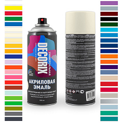 Эмаль универсальная DECORIX, темно-желтый, аэрозоль, 520мл