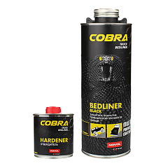 NOVOL  COBRA TRUCK BEDLINER  Защитное покрытие повышенной прочности, чёрное (комплект), уп.0,6л+0,2л