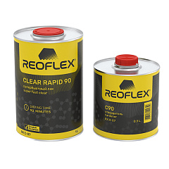 Лак Акриловый быстрый 2K, Clear Rapid 90, 2+1 REOFLEX, уп.1л+0,5л