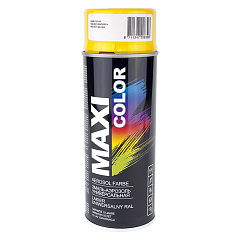 1021RAL жёлтая  MAXICOLOR  Автоэмаль (аэрозольная краска), уп.400мл