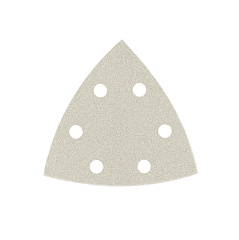 P320 95*95*95мм SMIRDEX 510 White Line Абразивная дельта, c 6 отверстиями